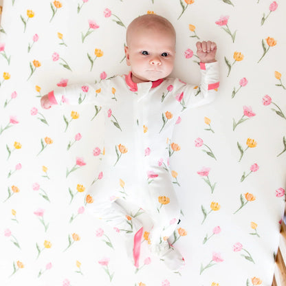 Crib Sheet in Tulip