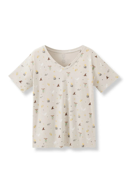 Women's Relaxed Fit V-Neck in Starry Icon
