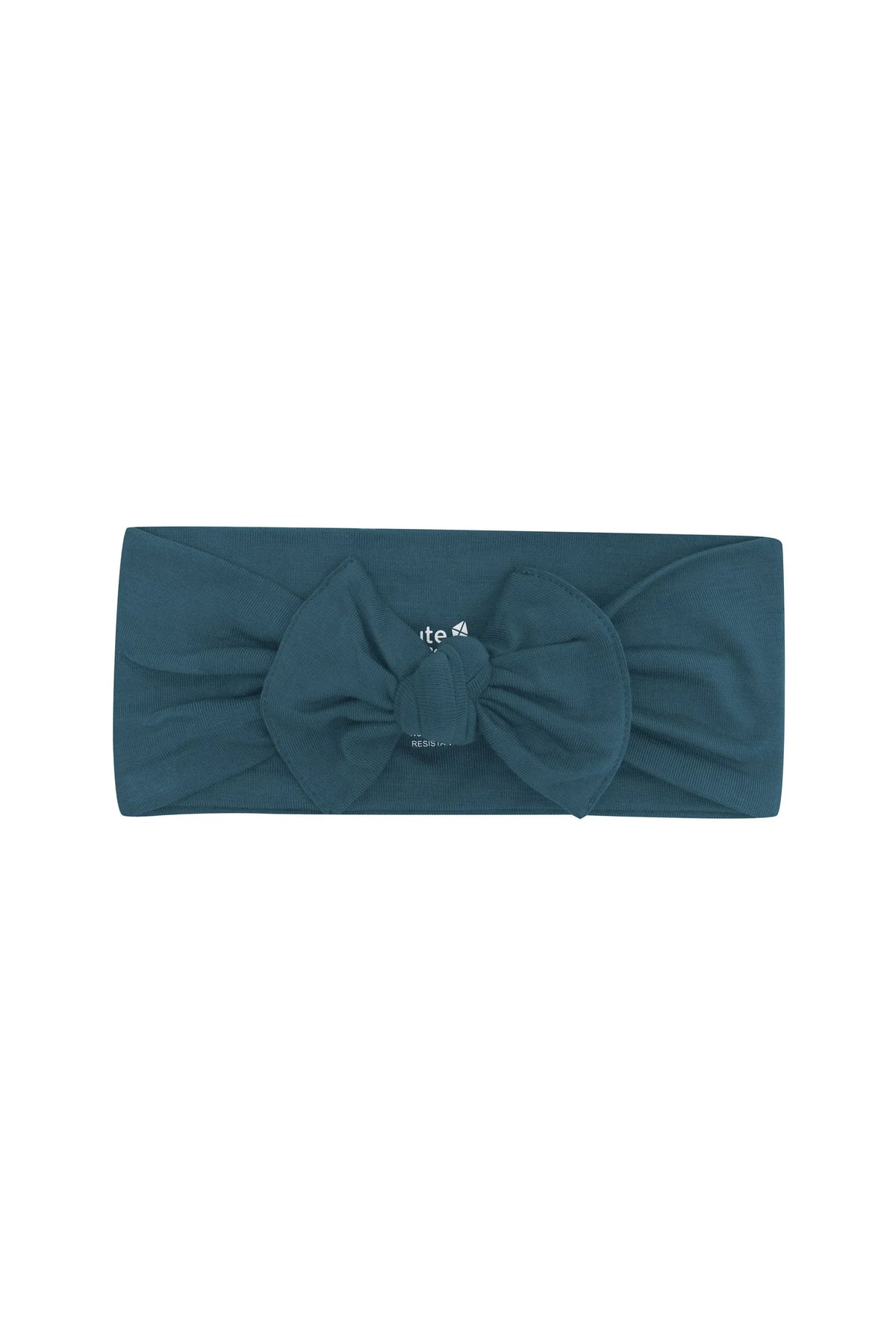 Knotted Bow Headband in Atlantic