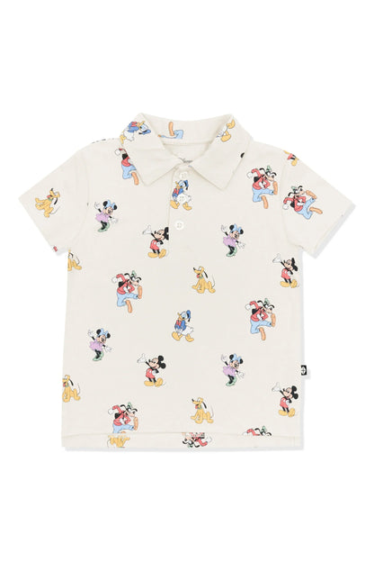 Toddler Short Sleeve Polo in Mickey Mouse and Friends