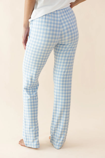 Women's Lounge Pants in Gingham Breeze
