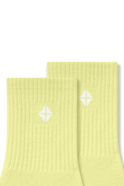 Adult Crew Socks in Citron