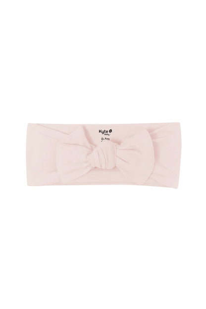 Knotted Bow Headband in Blush