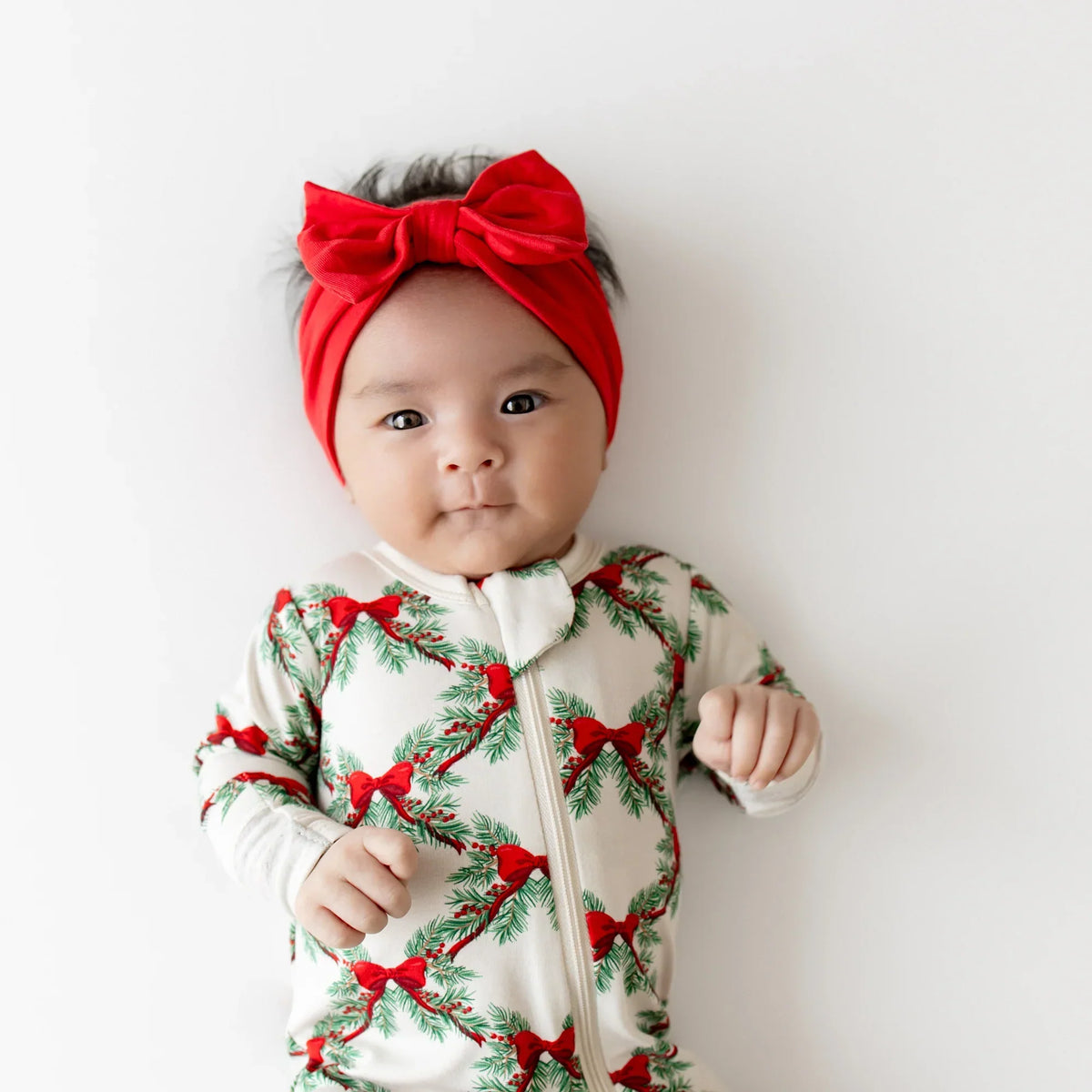 Bow Headband in Cardinal