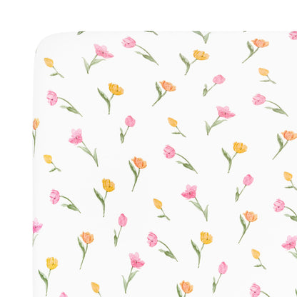 Crib Sheet in Tulip