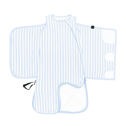 Sleep Bag Swaddler in Small Mist Stripe 1.0