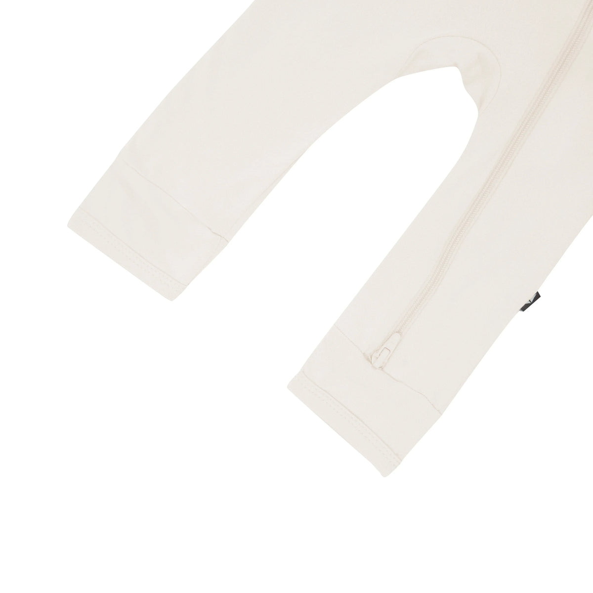 Zippered Romper in Oat