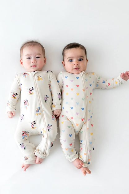 Zippered Romper in Mickey Mouse and Friends