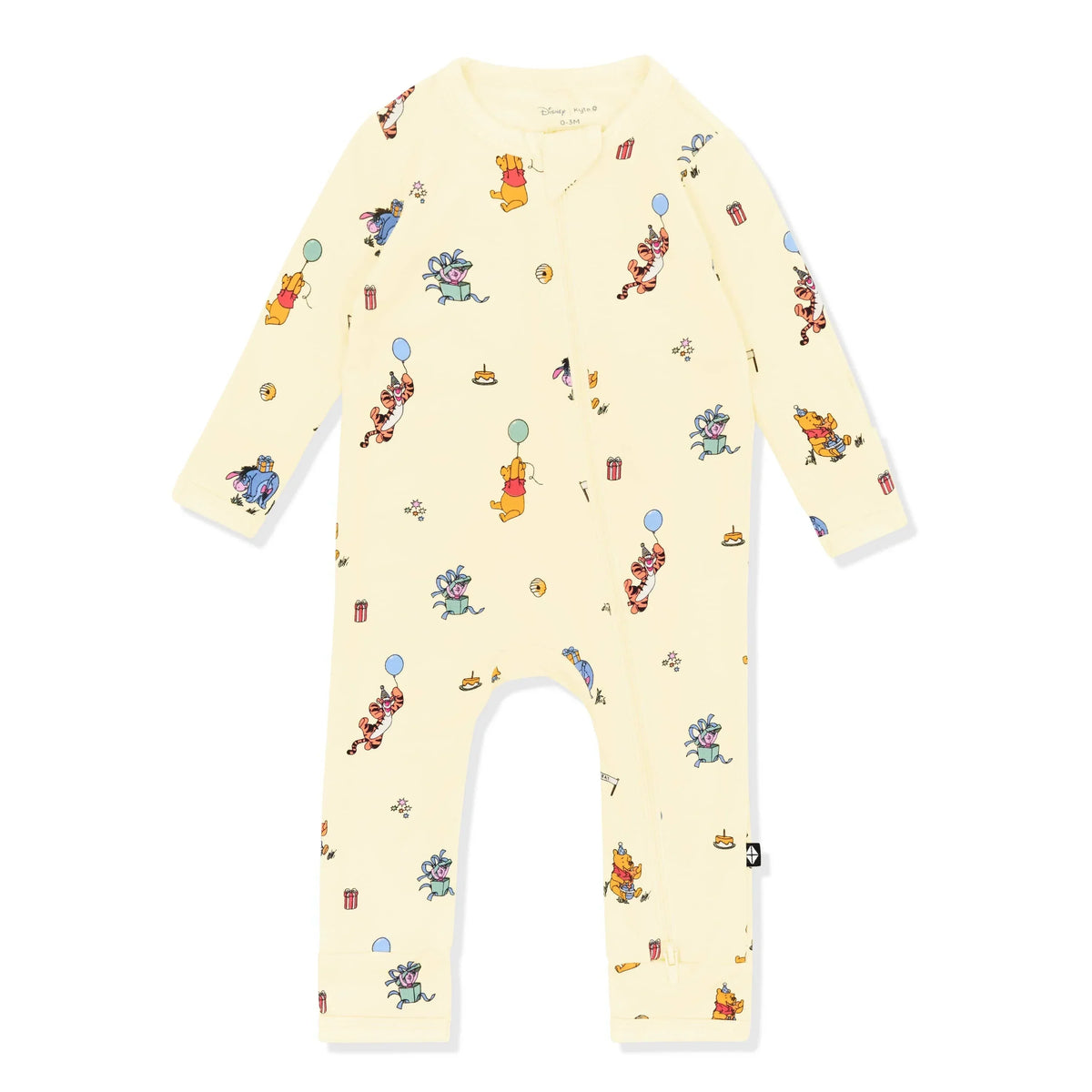Zippered Romper in Winnie the Pooh Celebration