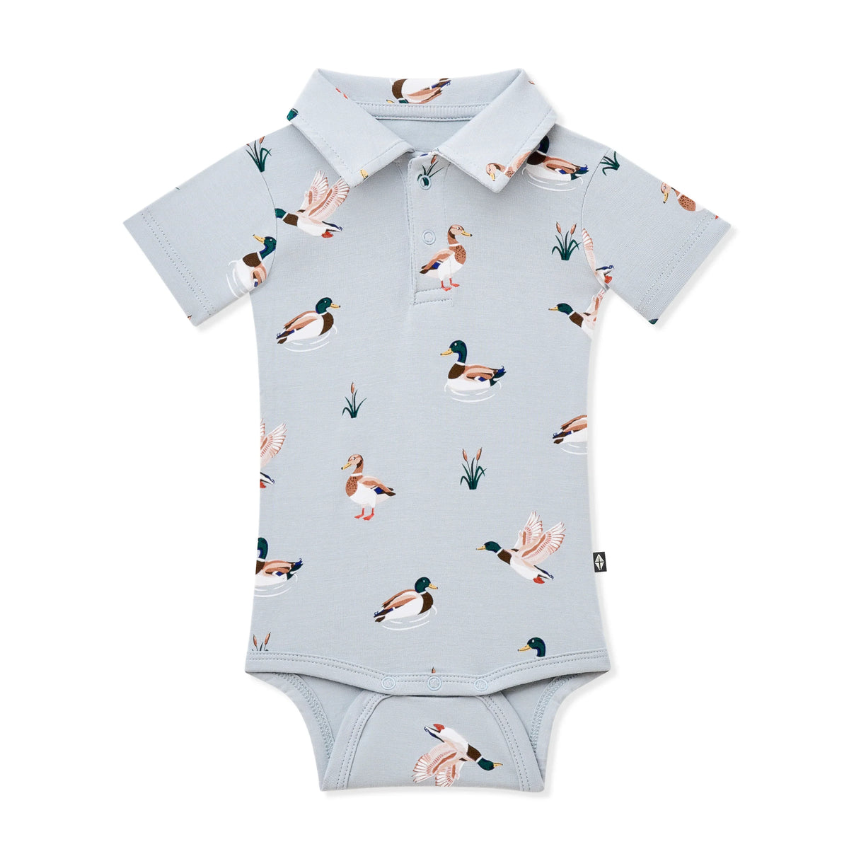 Polo Bodysuit in Mallard Duck