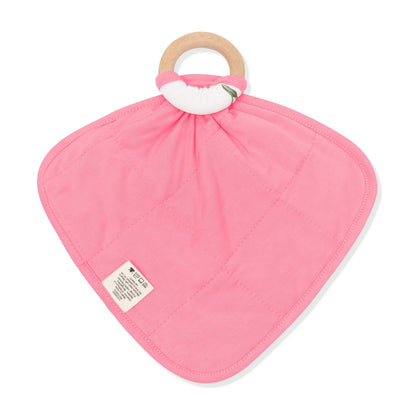 Lovey in Tulip with Removable Wooden Teething Ring