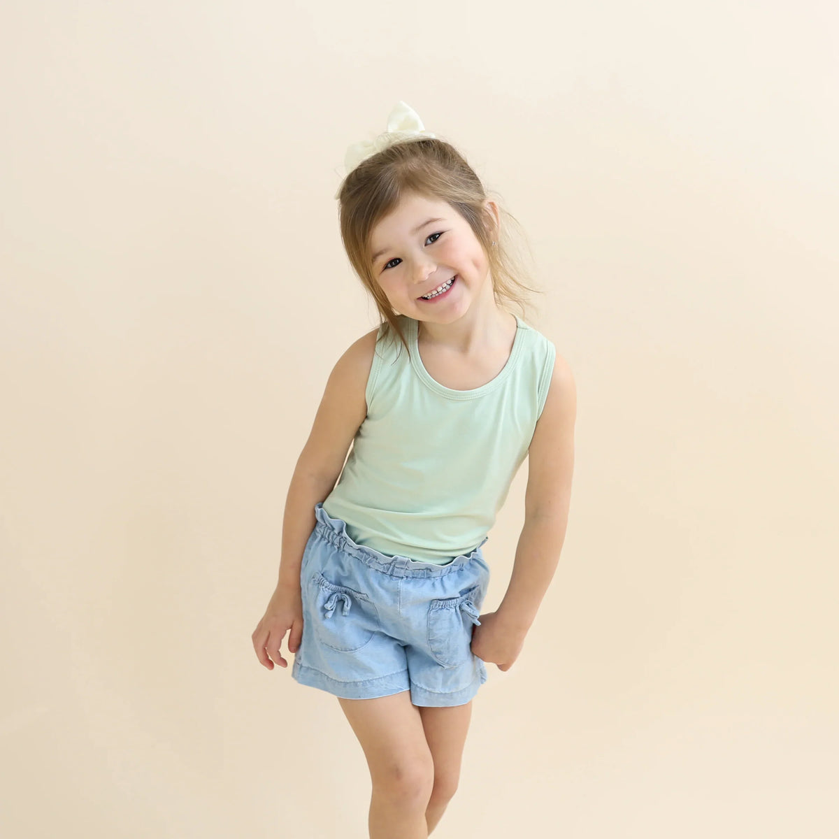 Toddler Tank Top in Basil
